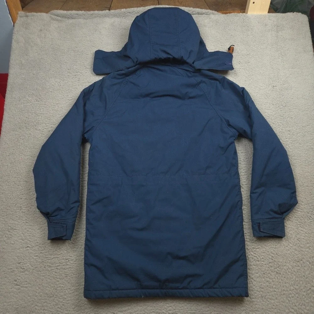 Vintage Woolrich USA Made Parka Jacket Navy Utility Field Coat M 90s Insulated - Picture 3 of 12